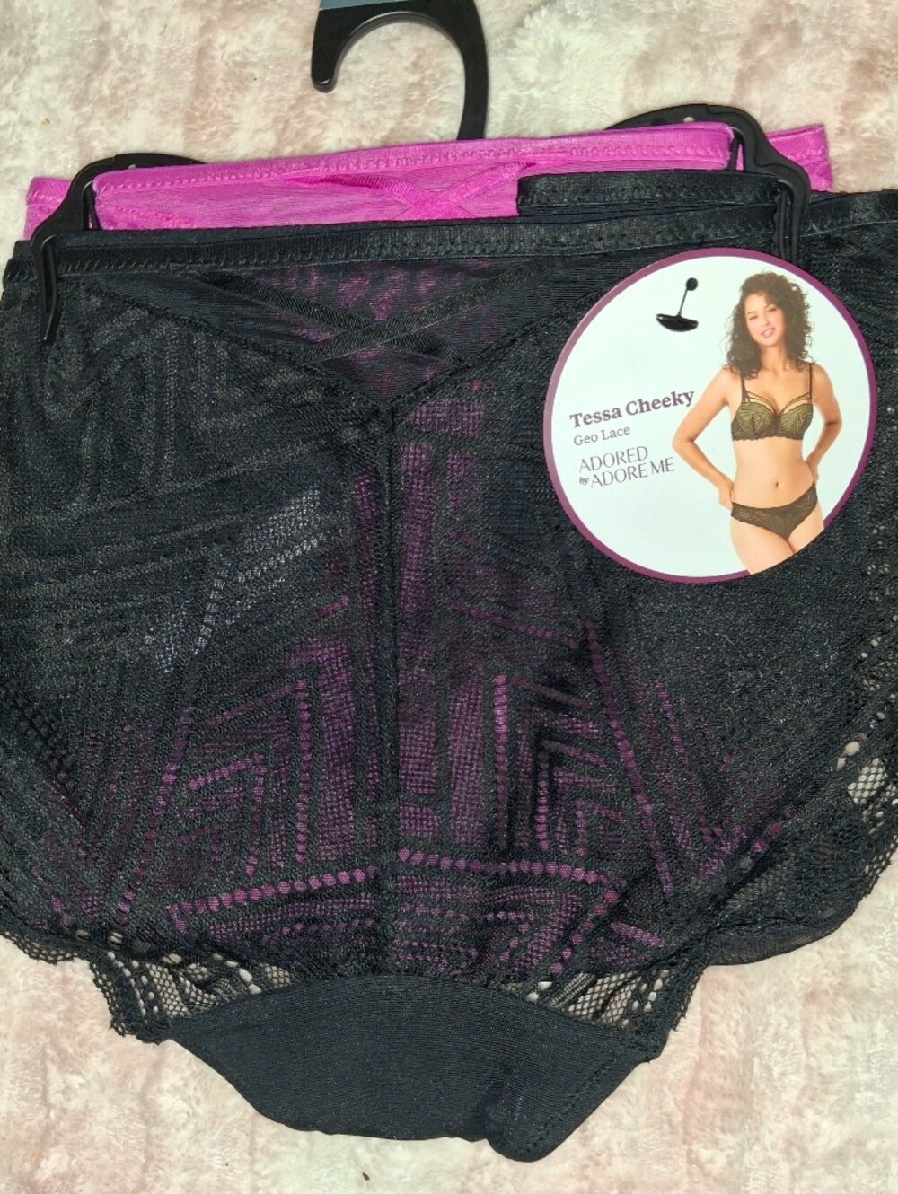 2 Pk Tessa Cheeky Geo Lace Panties